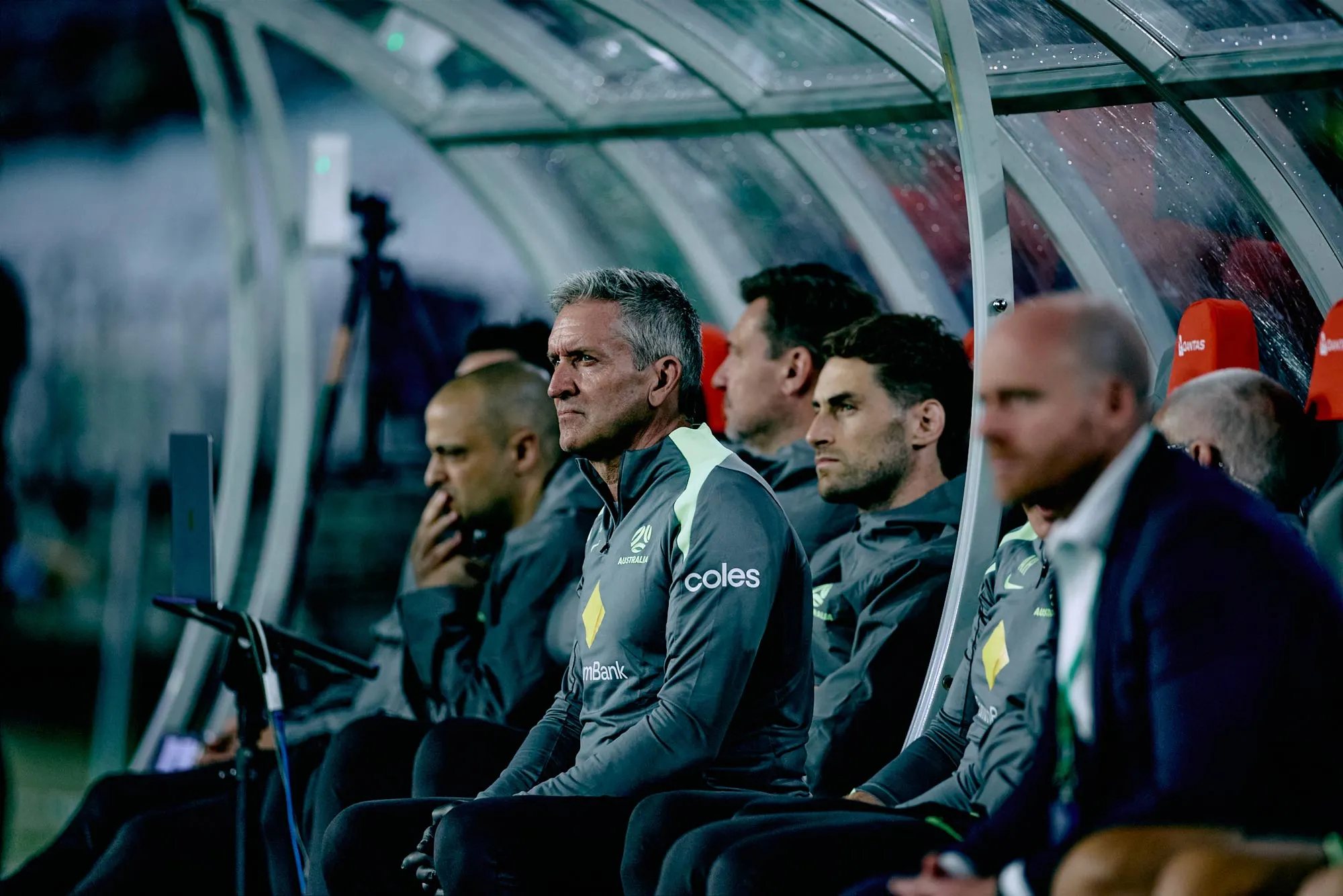 Dr Jones with the Socceroos
